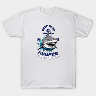 Hungry shark Deep Blue Hunger T-Shirt